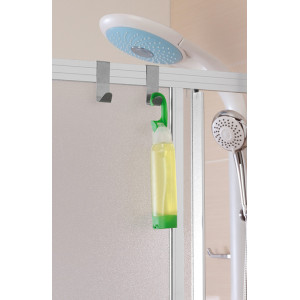 Set due ganci in acciaio satinato