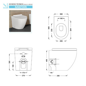 Vaso Linea T in ceramica da terra