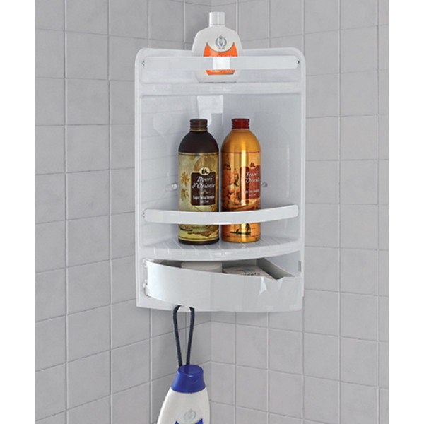 Angoliera da bagno in plastica linea Ankora