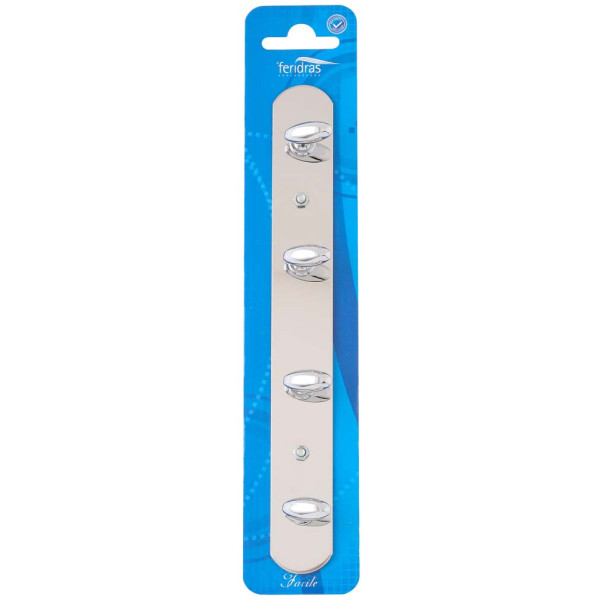 Appendino 4 ganci in acciaio linea Facile