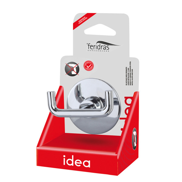 Appendino in acciaio cromato linea Idea