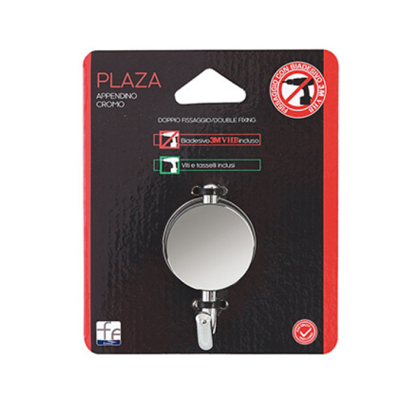 Appendino in acciaio cromato serie Plaza