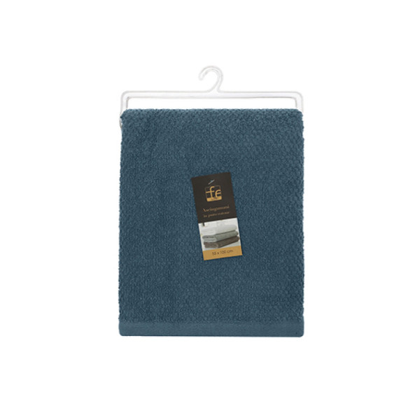 Ascigamano viso in cotone blu pastello 55 x 100 cm