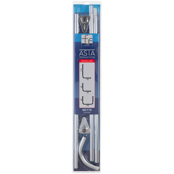 Asta tenda doccia angolare dia 22 mm