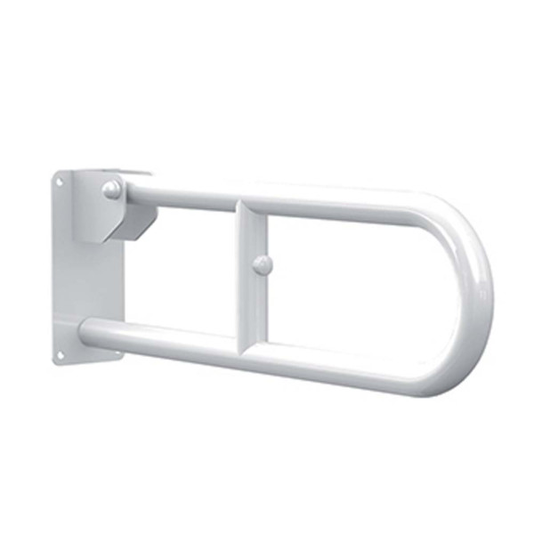 Barra ribaltante 60 cm acciaio laccato bianco