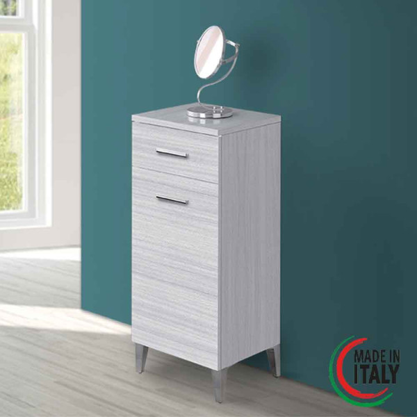 Base colonna Stella 35cm in nobilitato melaminico grigio
