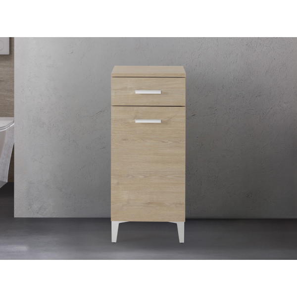 Base colonna Stella 35cm in nobilitato melaminico rovere