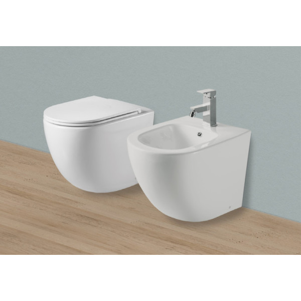 Bidet Linea Spin in ceramica bianco lucido