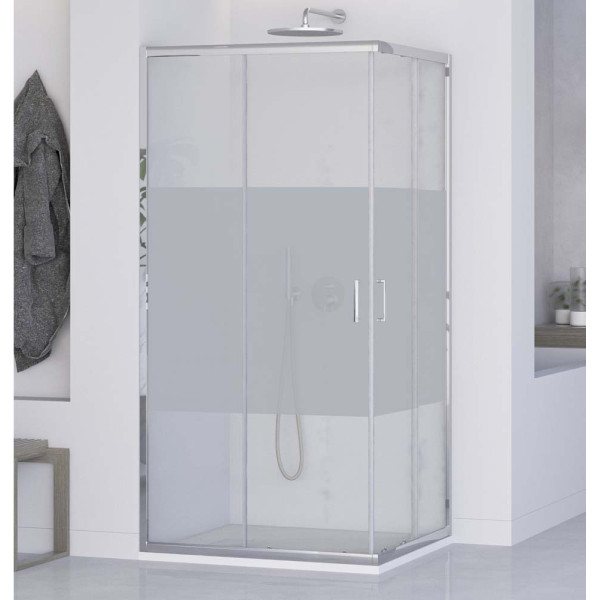 Box doccia angolare serigrafato 120x80cm T-Special