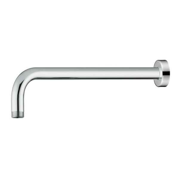 Braccio doccia tondo 35 cm in acciaio inox platinum