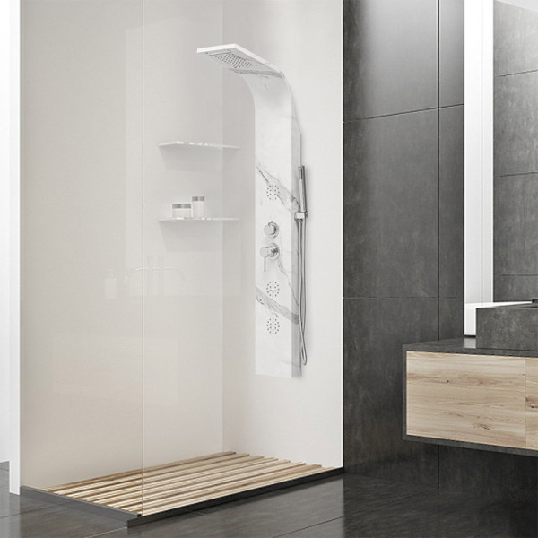 Colonna doccia effetto marmo