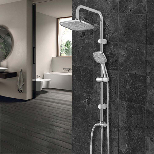 Colonna doccia Platinum H 93 cm soffione quadrato