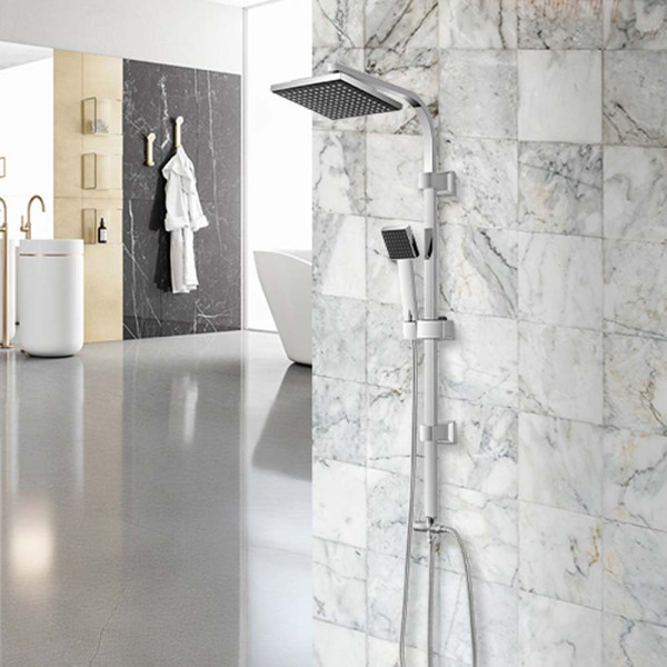 Colonna doccia Platinum H 93 cm soffione quadrato
