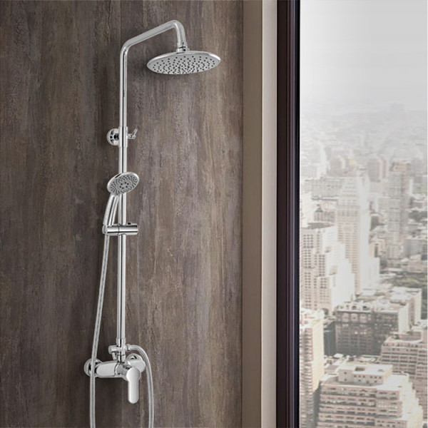Colonna doccia Platinum  H108.5 fino a 145cm