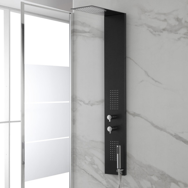 Colonna top slim nera