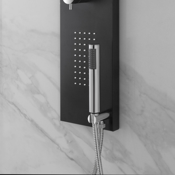 Colonna top slim nera