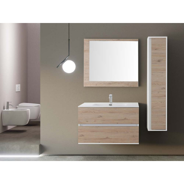 COMP. BAGNO FABULA 90CM SOSP. 2 CASS. BCO/ROV
