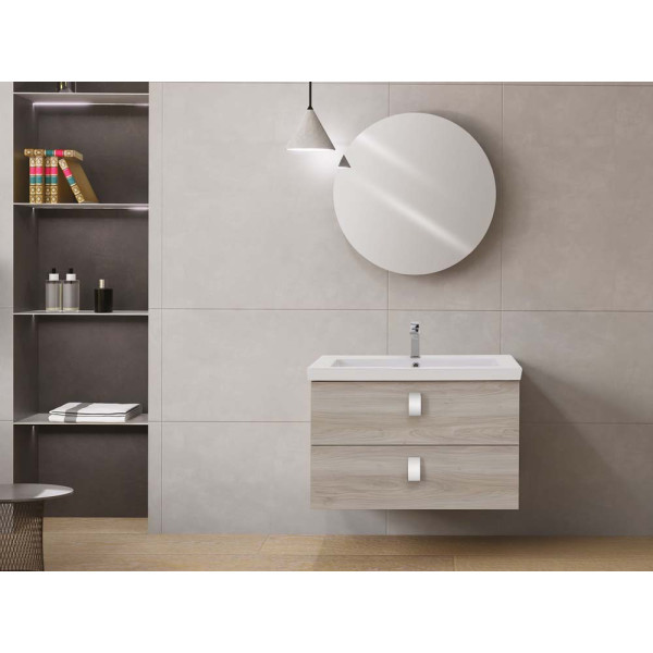 composizione bagno 80cm grigio linea Bravissimo 80