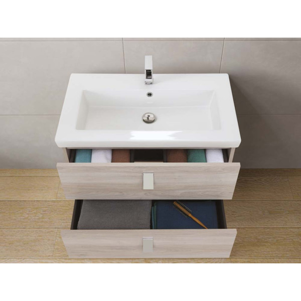 composizione bagno 80cm grigio linea Bravissimo 80