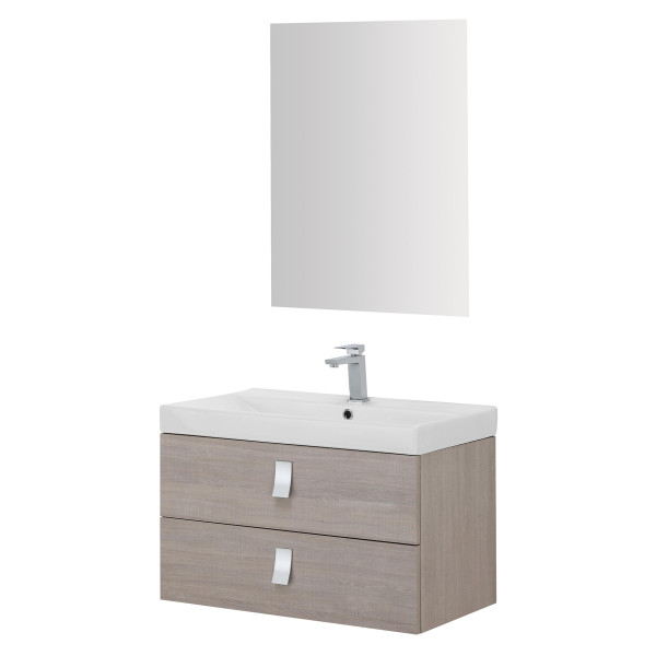 Composizione bagno sospesa Bravo75 rovere chiaro