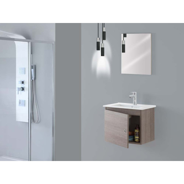 Composizione bagno sospesa Si50 rovere scuro