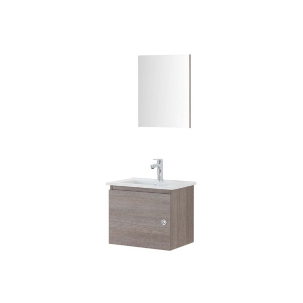 Composizione bagno sospesa Si50 rovere scuro