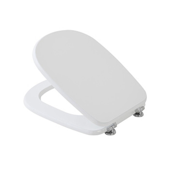 Copriwater in mdf laccato bianco Gemelli