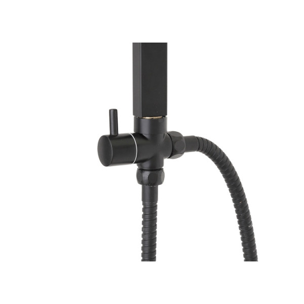 Deviatore per colonna doccia in ottone nero opaco