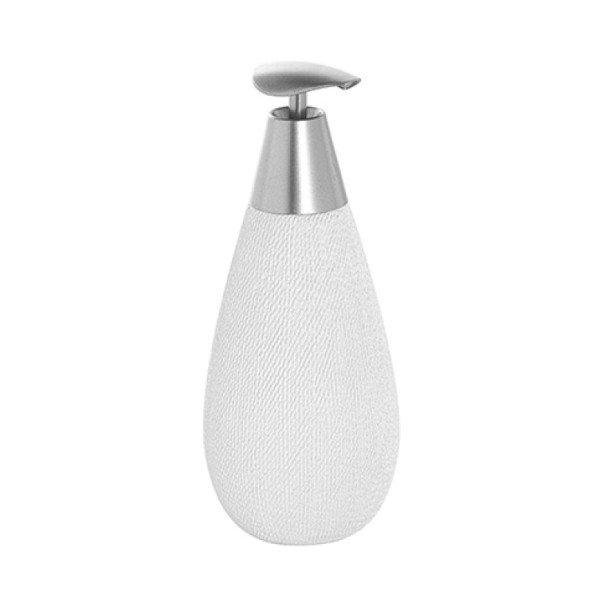 Dispenser in ceramica e acciaio bianco linea Safari