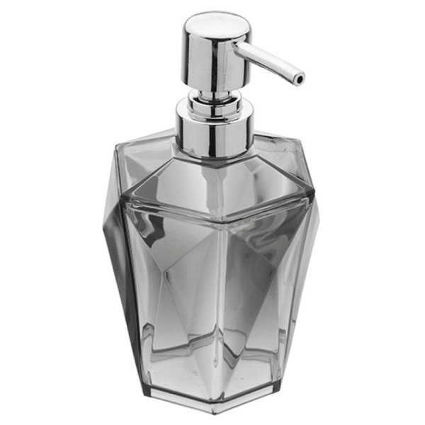 Dispenser sapone in ABS grigio linea Diamante