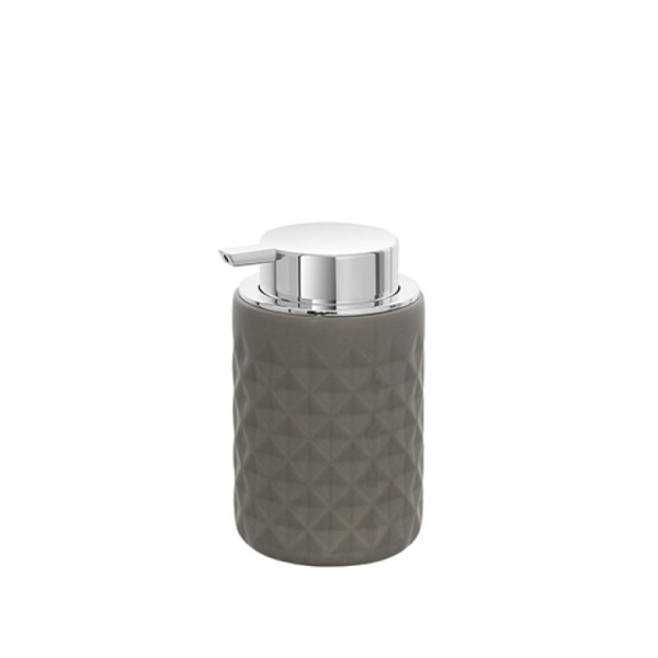 Dispenser sapone in ceramica grigio linea Texas