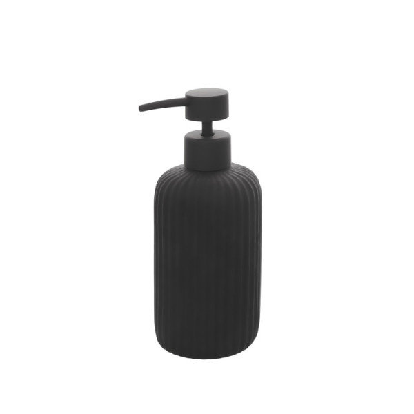 DISPENSER SAPONE IN CERAMICA NERO LINEA COLOR