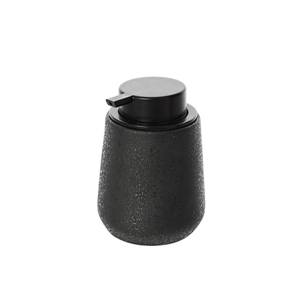 Dispenser sapone in ceramica nero linea Ibiza