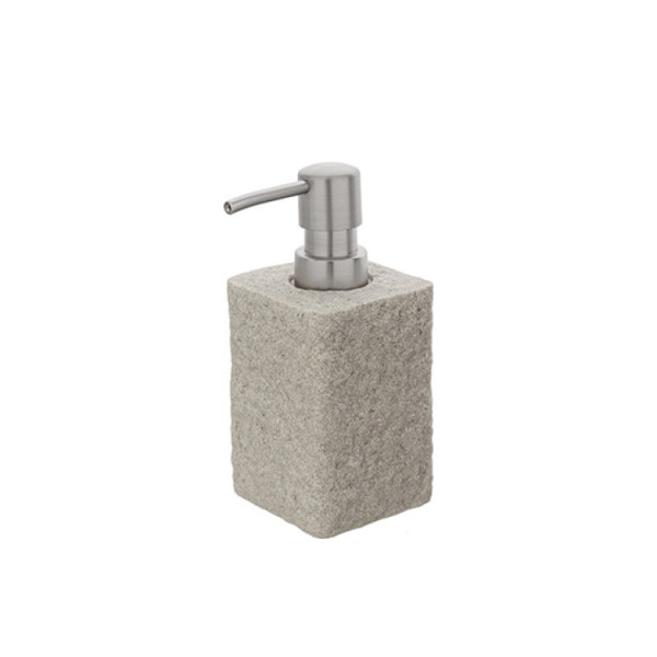 Dispenser sapone in poliresina beige linea Sabbia