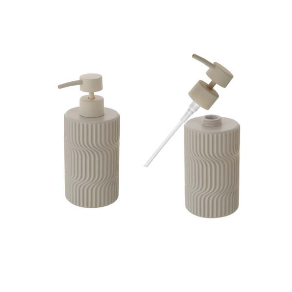 Dispenser sapone in poliresina beige linea Swing