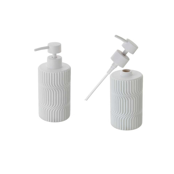 Dispenser sapone in poliresina bianco linea Swing