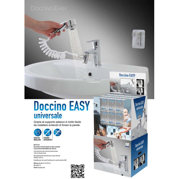 Doccetta a due funzioni in ABS cromato Doccino Easy