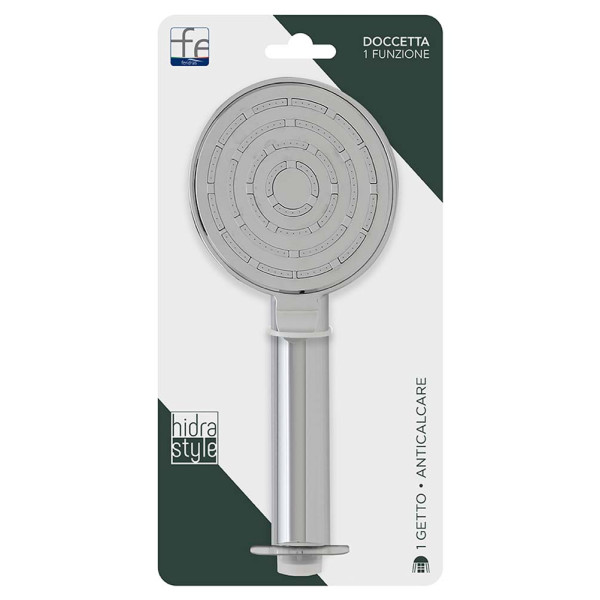 Doccetta in abs monofunzione tonda cromo Hidra Style
