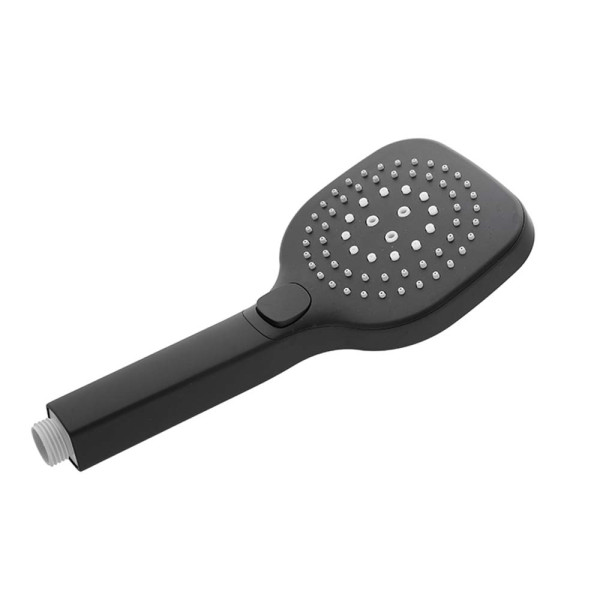 Doccetta quadrata in abs 3 funzioni nero Hidra Style