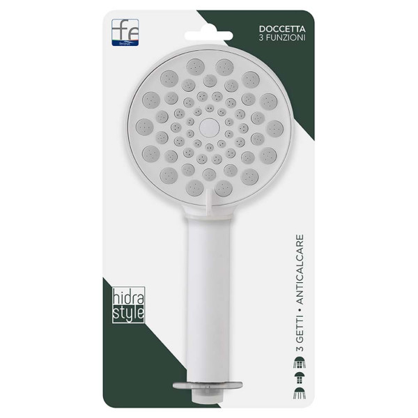 Doccetta tonda in abs 3 funzioni bianco Hidra Style