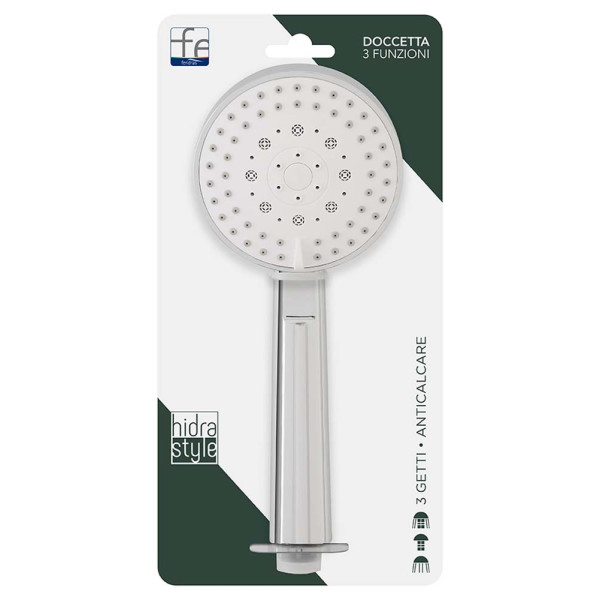 Doccetta tonda in abs 3 funzioni cromo Hidra Style