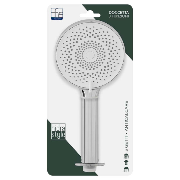 Doccetta tonda in abs 3 funzioni cromo Hidra Style