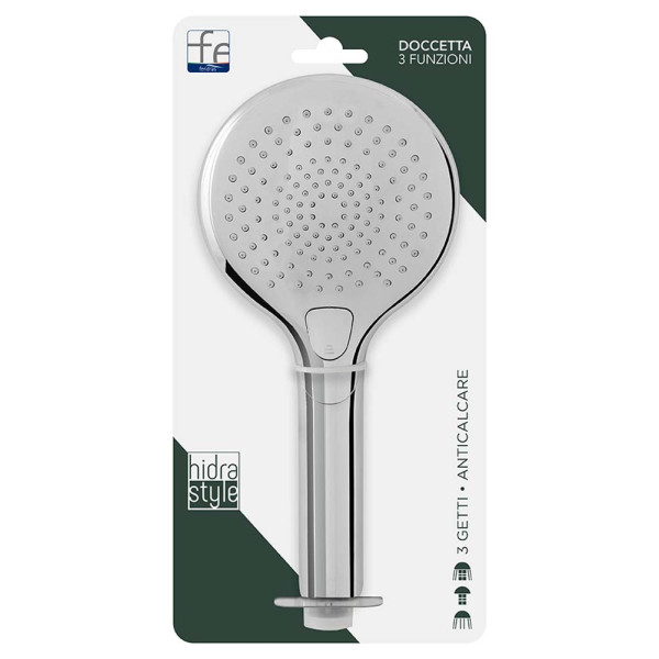 Doccetta tonda in abs 3 funzioni cromo hidra Style