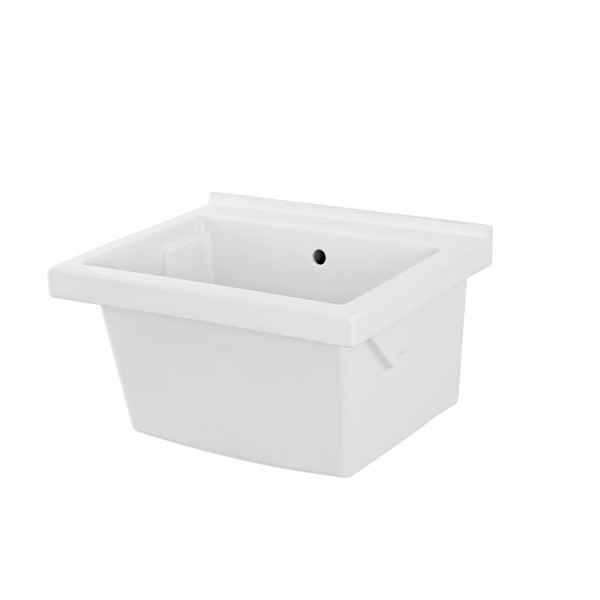 Lavatoio in ceramica 60x50cm installazione incasso