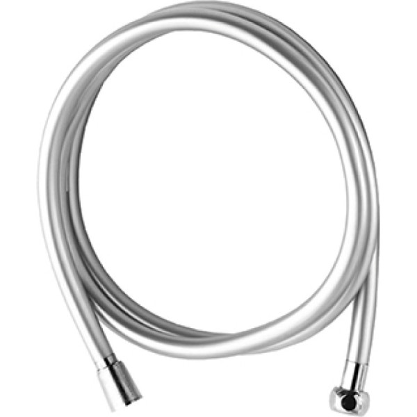 Laccio doccia in pvc 150 cm grigio metallizato