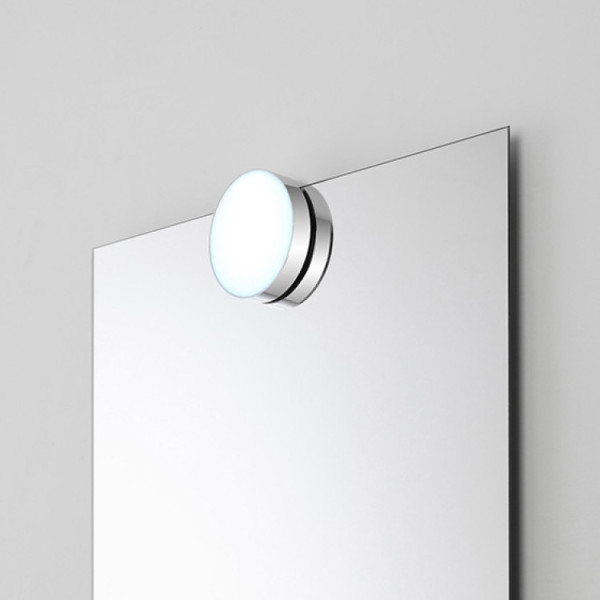 LAMPADA LED DIA.10 CM ABS CROMO