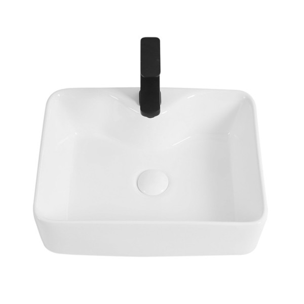 Lavabo in ceramica da appoggio e sospeso L48cm