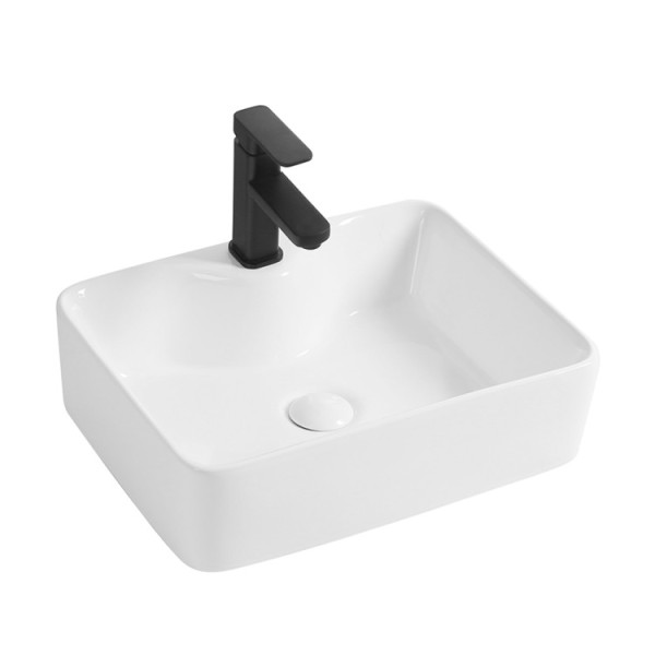 Lavabo in ceramica da appoggio e sospeso L48cm