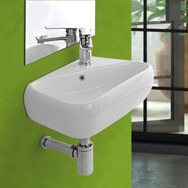 Lavabo in ceramica sospeso L45cm