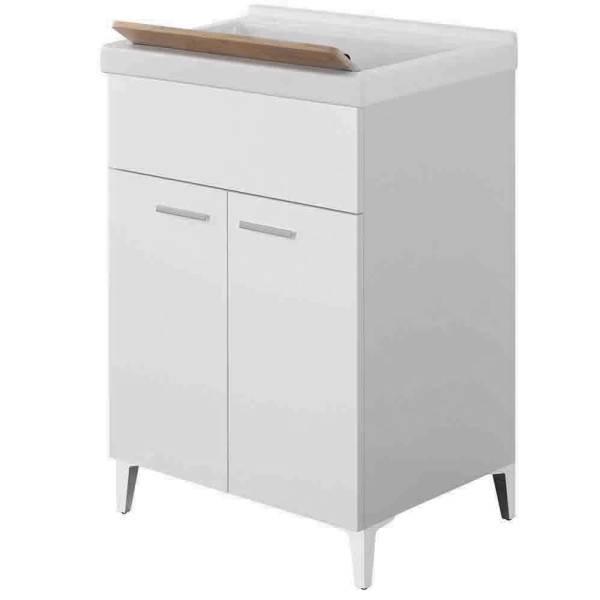 Lavatoio 60cm con vasca in ceramica